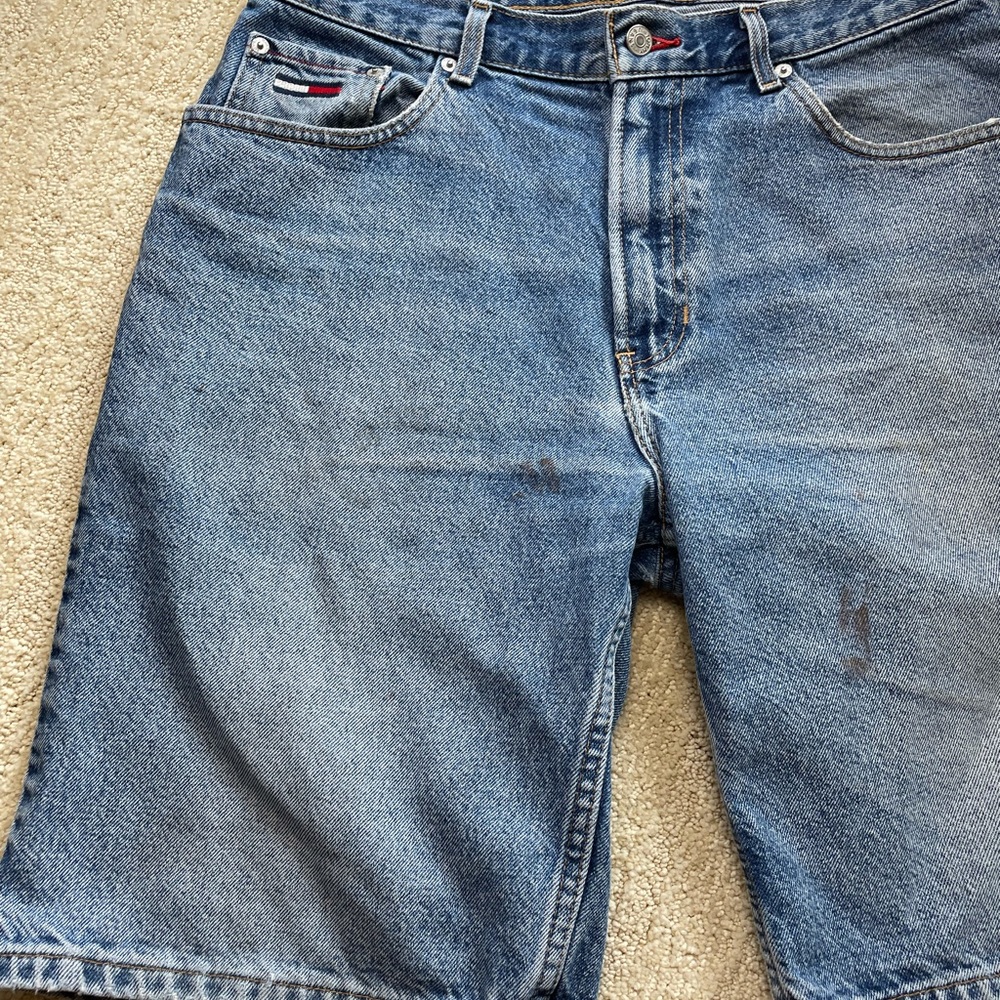 Men’s Vintage Tommy Jeans Denim Shorts Sz 34 - Picture 2 of 13